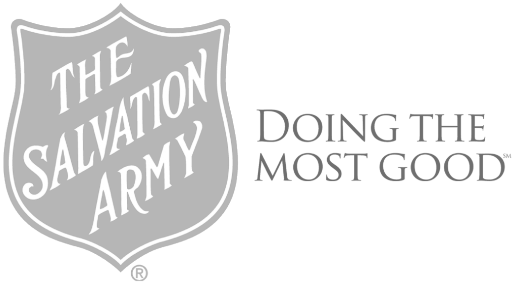The Salvation Army shield logo with the words 'Doing the Most Good'.