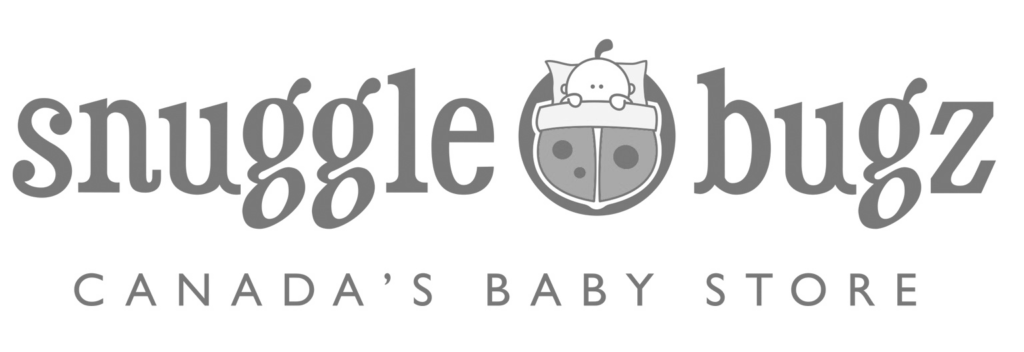 Snuggle Bugz logo: Canada’s baby store with a round beetle icon between the words Snuggle and Bugz.