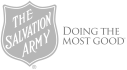 The Salvation Army shield logo with the slogan 'Doing the Most Good' in script lettering on the right