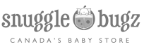 Snuggle Bugz logo with a circular ladybug icon between the words 'snuggle' and 'bugz' and the tagline Canada's Baby Store.